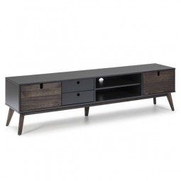 Mueble tv Kira 2p2c2h gris...
