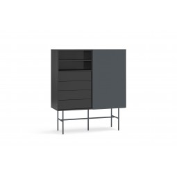 Mueble Auxiliar 1P4C negro...